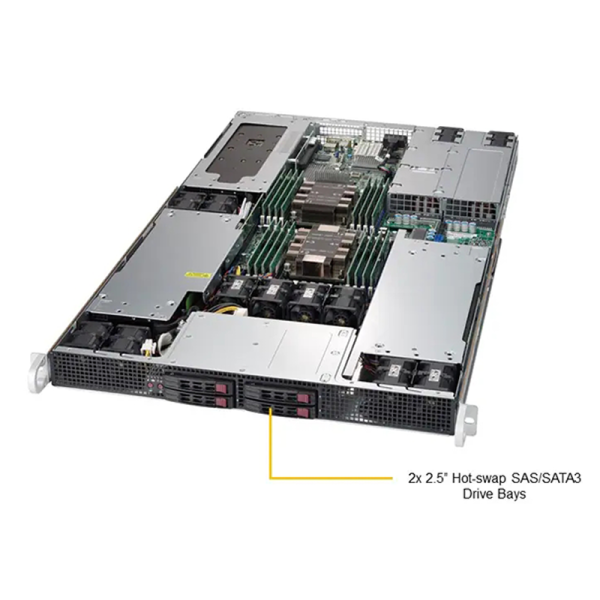 SuperServer 1029GP-TR Dual Processor Intel CPU 3 GPU System 1u Mini Rack Server - Image 6