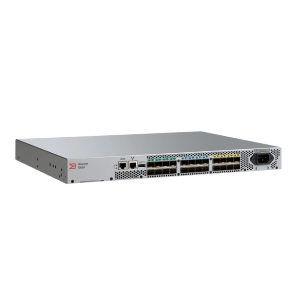 Brocade G610 Full-fabric Architecture Data Center 24 SFP Ports FC San Switches
