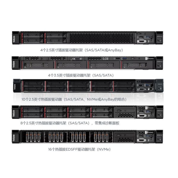 Le-novo ThinkSystem SR630V2 Intel CPU 1u Mini Media GPU PC Computer Rack Server - Image 4